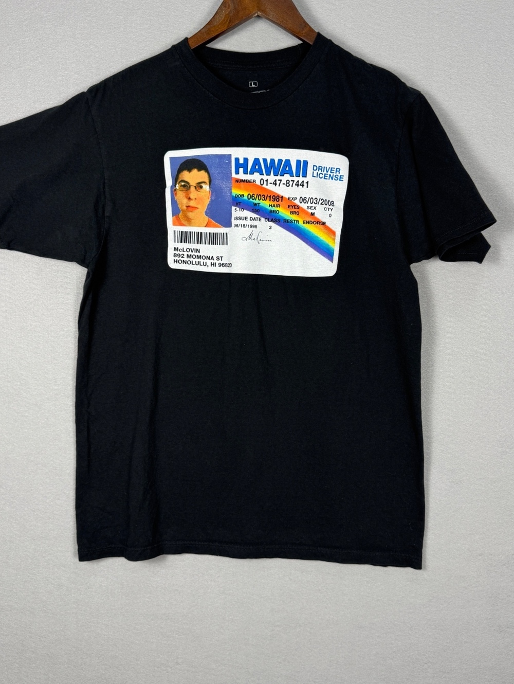 Ripple Junction Superbad Men's Large Graphic T-Shirt Black